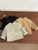 Roupas de Inverno para Meninos e Meninas, Roupas de Inverno para Bebês, Camisetas Básicas Versáteis de Veludo Dupla Face, Tops Internos Quentes de Manga Longa para Crianças