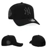 Novo Boné de Baseball Bordado da MLB para Homens e Mulheres, Chapéu de Sol Hip-Hop, Boné com Aba Fashionável e Versátil para Proteção Solar