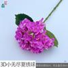 Hortênsia Pequena de Verão Infinito 3D Ramo Único Hortênsia com Toque de Mão Arco de Flores para Hotel Arco de Flores Flor Artificial Paisagem de Casamento Flor Falsa