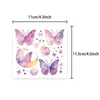 Pegatina de Dibujos Animados con Purpurina Transfronteriza Mariposa Tatuaje Pegatina Impermeable de Larga Duración Patrón Impreso Brazo de Niño Mariposa Gama Alta