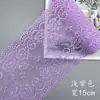 (Recomendado) Renda Macia Elástica de 15cm, Lingerie Sexy Colorida, Tecido de Renda, Bainha Alargada