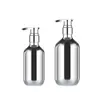 Botella de Champú Personalizada de Fábrica PET Plateado Galvanizado Botella con Dispensador Especial Transfronterizo para Botella de Champú de 300ml500ml