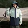 Jaqueta Baxihe três em um à prova de vento e repelente à água para mulheres, conjunto de montanhismo para homens, alternativa à jaqueta shell Baxihe