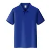 Camisa polo personalizada cuello solapa ropa de trabajo negocios color liso camiseta casual manga corta camisa cultural ropa de grupo logo personalizado