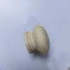 Muebles de madera maciza manija de madera de un solo agujero madera en bruto veta de madera manija de puerta de armario redondo tipo hongo cajón manija pequeña