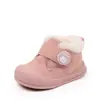 Sapatos Infantis Estilo Retrô para Outono e Inverno para Meninos e Meninas de 0 a 2 Anos, Solado Macio de Borracha, Antiderrapante e de Algodão, Sapatos Casuais para Crianças Pequenas