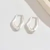 Pendientes Grandes de Gota de Agua de Forma Irregular con Curvas Suaves y Asimétricas para Realzar Rostros Cuadrados y Redondos, Accesorio Versátil y Lujoso