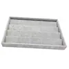 Múltiplos Estilos de Caixas de Veludo para Joias, Bandejas de Veludo Flor de Gelo para Joias, Bandejas de 24 Compartimentos, Caixas para Pulseiras, Bandejas de Exposição de Joias e Caixas para Acessórios