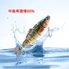 25.3g 120mm Suministros de Pesca al por Mayor Señuelo de Hundimiento Realista Multisección Señuelo Biónico Plástico Señuelo Duro Señuelo de Seis Secciones