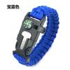 Pulseira Tecida de Paracord para Exterior Pulseira de Paracord Cinco em Um Bússola Multifuncional Iniciador de Fogo Pulseira de Sobrevivência de Paracord