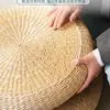 Futón Tejido de Paja Cojín de Piso Estilo Japonés Tatami Balcón Esterilla de Meditación Uso en Casa Esterilla para Arrodillarse en Meditación Esterilla Tejida de Paja