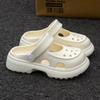Zapatos Mary Jane Nuevos 2024 para Mujer para Exterior, para Casa, Antideslizantes, Suela Gruesa, Dos Formas de Uso, Sandalias de Playa Baotou para Verano