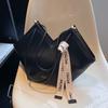 Bolso grande de estilo coreano para mujer, bolso informal de lona combinable, bolso de hombro para estudiantes, otoño e invierno de 2022