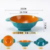 Tazón especial para hot pot picante, tazón grande con dos asas, tazón para fideos de arroz y fideos de caracol, tazón comercial para hot pot picante, vajilla de melamina, tazón para tienda de fideos