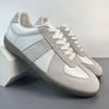 Tênis de Treino Alemão 2026 para Homens, Sapatos de Couro Bovino de Primeira Camada, Nova Moda Primavera e Outono Versátil Casual Sapatos Brancos, Confortáveis Sapatos Masculinos Atacado