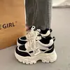 Zapatos de Padre Gruesos Versátiles Nuevos para Primavera y Otoño 2026 para Mujer, Zapatos Deportivos Casuales que Aumentan la Altura
