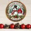 Colgantes Populares Navideños de Estilo Nórdico para Puerta Decoraciones de Pared Feliz Navidad Accesorios Festivos
