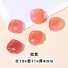 Jingdian Jewelry Fonte de Sal Carmesim Ágata Pequena Gota Coleção Fábrica Personalizada Cabeça de Coelho Fivela de Segurança Anel de Corrida Pixiu Acessórios