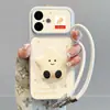 Adequado para Capa de Celular Apple 17, Desenho Animado Criativo Novo Modelo 16Pro com Suporte, Suporte Estrela Tridimensional iPhone 15