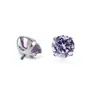 Brincos de Stud de Liga de Titânio F136 com Fundo de Rosca Interna, Piercings de Lábio com Zircônia 5A, Acessórios de Piercing G23, Studs para Cartilagem da Orelha