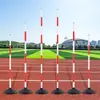 Exame do Ensino Fundamental Futebol Basquete Poste Marcador Equipamento de Treinamento Poste de Sinalização de Trânsito Prática de Direção Poste Invertido Pista em Zigue-zague