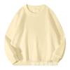 Suéter pullover de invierno con forro polar cuello redondo 360g color liso casual base coreana grueso para hombre y mujer holgado