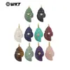 Wt-P2122 Pingente Pequeno Formato de Concha Transparente Cristal Rosa Quartzo Lápis Lazúli Pedra Preciosa Material para Brinco DIY