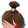 Nueva Diadema Colorida de Primavera y Verano, Diadema de Frutas Linda, Bola Elástica Alta para Coleta, Anillo de Toalla para el Cabello No Dañino, Accesorio para el Cabello