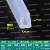 Tira de borde en forma de U de silicona transparente, tira de borde de vidrio, tarjeta de 1234567810 mm, tira de borde de tablero de chapa, tira en forma de U