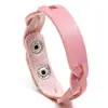 Pulseira de couro popular e muito vendida para estudantes, unissex, moderna e versátil, estilo casal, disponível em várias cores