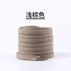 Venta al por mayor de fábrica Cordones elásticos de spandex de 6 mm Doble capa elástica Sin atar Correas de cordón de colores Un par