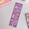 DIY Goo Card Pequeño Disco Brillantina Gradiente Acrílico Llavero Colgante Cuenta de Mano Goo Card Transparente Set Goo Card