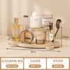 Estante de Almacenamiento de Escritorio de Madera Maciza Estante de Almacenamiento para Cosméticos Escalera Multicapa Móvil Estante de Exhibición para Belleza Maquillaje Cuidado de la Piel Perfume