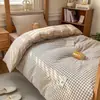 2026 Nuevo Modelo Juego de Ropa de Cama de Tres Piezas 100% Algodón para Dormitorio Estudiantil, 0.9 Algodón Puro para Cama de Dormitorio, Funda de Edredón Individual, Sábana Ajustable, Ropa de Cama