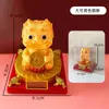 Gato de la Suerte Alimentado por Energía Solar con Función Automática de Saludo Sensible a la Luz, Decoración de Coche Gato de la Fortuna, Adorno Curativo para Aliviar el Estrés, Regalo para Ceremonia de Apertura