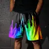 Pantalones Cortos Casuales de Playa para Hombre de Verano Transfronterizos Estampado Digital 3D Moda Deportiva Vacaciones Hawai