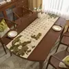 Jogo americano de PVC impresso estilo chinês, semi-transparente vazado, à prova d'água e de óleo, lavável, adequado para mesas de centro e mesas de jantar de sala de estar, personalizável