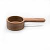 Cuchara medidora de madera de nogal negro con mango corto, cuchara para café, polvo cuantitativo para café en polvo, cuchara para polvo de fruta, cuchara para condimentos para hornear, 10 g 8 g