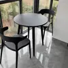 Mesa de Balcón para Exteriores, Mesa Redonda Pequeña de Acero al Carbono Resistente al Sol y la Lluvia para Patio Exterior, Jardín, Tienda de Té con Leche, Uso en Exteriores
