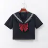 Entrega de texto cifrado uniforme jk conjunto completo de preto três escola para o senso de estilo acadêmico saia jk genuína original vestido de marinheiro saia plissada