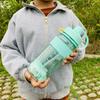 Vaso de Agua Deportivo Capacidad Hervidor para Hombre 3000ml Vaso Espacial de Plástico Portátil Verano Sitio de Construcción Vaso de Té Grande