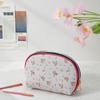 2025 Nova Bolsa de Cosméticos Floral Pequena e Fresca de Grande Capacidade para Armazenamento de Produtos de Skin Care para Viagem, Bolsa de Higiene Multifuncional
