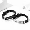 Pulseira de terno nova europeia e americana, padrão de coroa, casal personalizado, pulseira de silicone ajustável