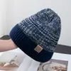 Chapéu de Lã da Coreia do Sul Masculino e Feminino Inverno Casal Outdoor Neve Espessado Quente 2024 Novo Fashionável Chapéu de Tricô