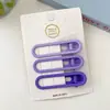 Celebridad de Internet Color Dulce de Caramelo Pasador Continuo Pasador Roto Pinza Lateral para Mujer Pinza de Pico de Pato Pinza para Flequillo Pinza con Corazón de Niña