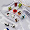 Broche Halloween Luminoso Exagerado Transfronterizo Divertido LED Dibujos Animados Fantasma Murciélago Cabeza de Calabaza Insignia Accesorios de Disfraz