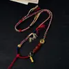 Corda para Colar Trançada Artesanal de Xizang Cordão com Pingente Multicolorido Venda Quente Cordão Vintage com Borla Cordão para Pendurar Joias Populares
