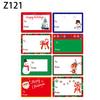 10 Hojas/Paquete de Deseos de Feliz Navidad Juguetes para Niños Calcomanías Etiquetas Decoración Navideña