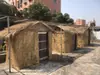 Decoraciones de techo estilo casa de campo con paja, cortinas de paja aisladas y resistentes a las heladas, fardos de paja y paja seca