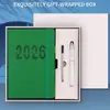 Agenda Transfronteiriça 2026 Planejador de 365 Dias Bloco de Notas Uma Página por Dia Gerenciamento de Tempo Caderno de Negócios
